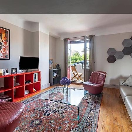 Exceptionnel 3 Pieces Art Deco En Dernier Etage Avec Garage Prive Centre Biarritz 아파트 외부 사진